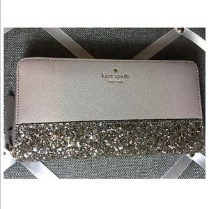 kate spade glitter wallet
